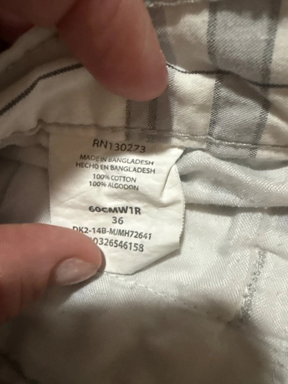 Wrangler size 36 short